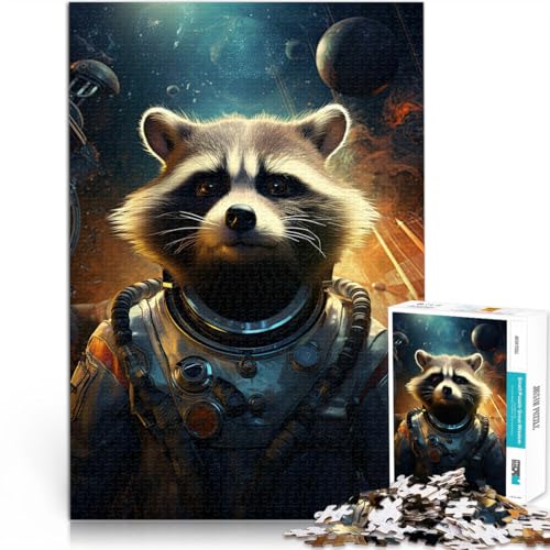 1000-Teile-Puzzle für Erwachsene “ Waschbärkunst” Aus Karton,ab 14 Jahren Lernspiel-Herausforderungsspielzeug Geburtstags- und einzigartige Geschenke。Größe:38x52cm/14.9x20.4Zoll 1000-Teile-Puzzle für Erwachsene “ Waschbärkunst” Aus Karton,ab 14 Jahren Lernspiel-Herausforderungsspielzeug Geburtstags- und einzigartige Geschenke。Größe:38x52cm/14.9x20.4Zoll von KGUHVFTK