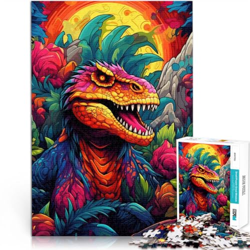 1000-Teile-Puzzle für Erwachsene und Jugendliche “Coole Dinos haben Federn” Aus Karton，ab 14 Jahren Lernspiel Spiele Spielzeug Geschenk。Größe：38x52cm/14.9x20.4Zoll von KGUHVFTK