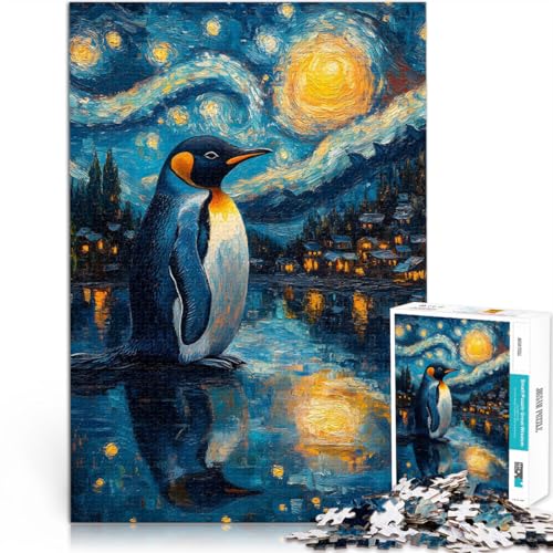 1000-Teile-Puzzle für Erwachsene und Jugendliche “Pinguin unter Sternennacht” Aus Karton,ab 14 Jahren Wohndeko 。Größe:38x52cm/14.9x20.4Zoll 1000-Teile-Puzzle für Erwachsene und Jugendliche “Pinguin unter Sternennacht” Aus Karton,ab 14 Jahren Wohndeko 。Größe:38x52cm/14.9x20.4Zoll von KGUHVFTK