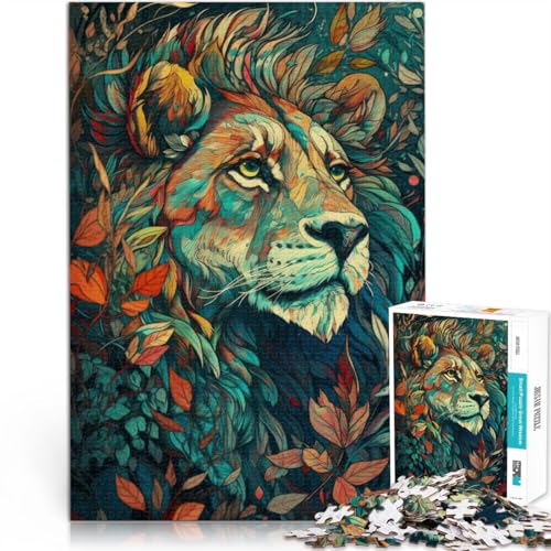 1000-Teile-Puzzle für Teenager “Abstrakter Löwe” Aus Karton,ab 14 Jahren Familienspiel für und Geschenkideen。Größe:38x52cm/14.9x20.4Zoll 1000-Teile-Puzzle für Teenager “Abstrakter Löwe” Aus Karton,ab 14 Jahren Familienspiel für und Geschenkideen。Größe:38x52cm/14.9x20.4Zoll von KGUHVFTK