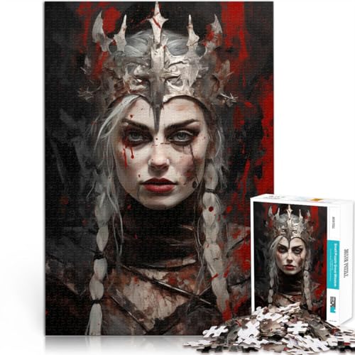 1000-Teile-Puzzle für Teenager “Kriegskönigin” Aus Karton，ab 14 Jahren Pädagogisches Spielzeug zum Lernen Wunschliste mit dem Weihnachtsmann。Größe：26x38cm/10.2x14.9Zoll von KGUHVFTK