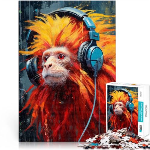 1000-Teile-Puzzle für Teenager “Löwe mit Kopfhörern” Aus Karton,ab 14 Jahren Lernspielzeug Spiele Spielzeug Geschenk。Größe:38x52cm/14.9x20.4Zoll 1000-Teile-Puzzle für Teenager “Löwe mit Kopfhörern” Aus Karton,ab 14 Jahren Lernspielzeug Spiele Spielzeug Geschenk。Größe:38x52cm/14.9x20.4Zoll von KGUHVFTK