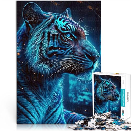 1000-Teile-Puzzle für Teenager “Tiger Neon” Aus Karton,für 14+ Familienspiele Einzigartige Wohndekorationen und Geschenke。Größe:38x52cm/14.9x20.4Zoll 1000-Teile-Puzzle für Teenager “Tiger Neon” Aus Karton,für 14+ Familienspiele Einzigartige Wohndekorationen und Geschenke。Größe:38x52cm/14.9x20.4Zoll von KGUHVFTK