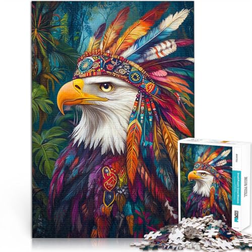 1000-Teile-Puzzles für Erwachsene “Adler mit indianischem Kopfschmuck” Aus Karton,ab 14 Jahren Lernspielzeug Einzigartige Geburtstags Größe:38x52cm/14.9x20.4Zoll 1000-Teile-Puzzles für Erwachsene “Adler mit indianischem Kopfschmuck” Aus Karton,ab 14 Jahren Lernspielzeug Einzigartige Geburtstags Größe:38x52cm/14.9x20.4Zoll von KGUHVFTK