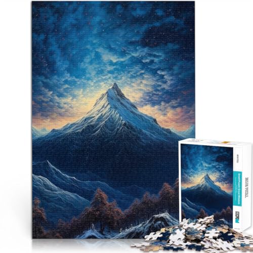 1000-Teile-Puzzles für Erwachsene “Berg mit wunderschönem Nachthimmel” Aus Karton,ab 14 Jahren Lernspiele für Erwachsene und Jugendliche 。Größe:38x52cm/14.9x20.4Zoll 1000-Teile-Puzzles für Erwachsene “Berg mit wunderschönem Nachthimmel” Aus Karton,ab 14 Jahren Lernspiele für Erwachsene und Jugendliche 。Größe:38x52cm/14.9x20.4Zoll von KGUHVFTK