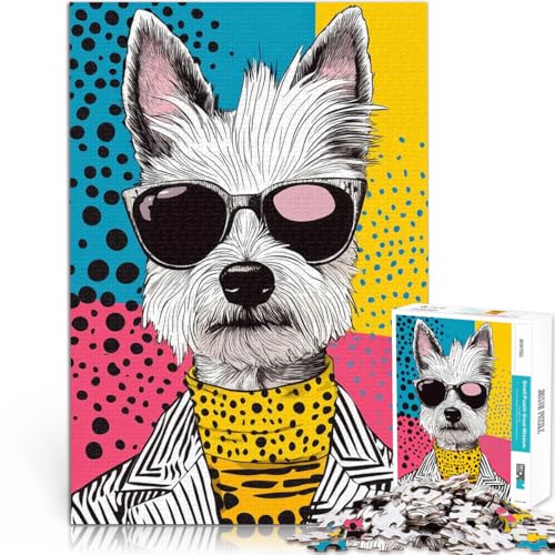 1000-Teile-Puzzles für Erwachsene “Coole Westie-Hund-Pop-Art” Aus Karton,ab 14 Jahren Kunstwerk Schwierige Harte Geschenke für Frauen Männer。Größe:38x52cm/14.9x20.4Zoll 1000-Teile-Puzzles für Erwachsene “Coole Westie-Hund-Pop-Art” Aus Karton,ab 14 Jahren Kunstwerk Schwierige Harte Geschenke für Frauen Männer。Größe:38x52cm/14.9x20.4Zoll von KGUHVFTK