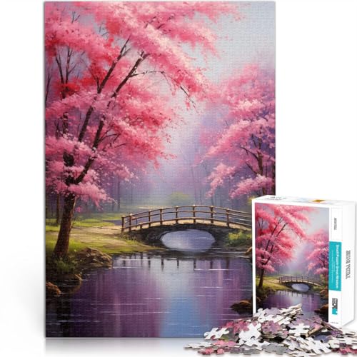 1000-Teile-Puzzles für Erwachsene “Kirschblütenbrücke” Aus Karton,für Kinder ab 14 Jahren Intellektuelles Spielzeugspiel Geschenke zum 。Größe:38x52cm 1000-Teile-Puzzles für Erwachsene “Kirschblütenbrücke” Aus Karton,für Kinder ab 14 Jahren Intellektuelles Spielzeugspiel Geschenke zum 。Größe:38x52cm von KGUHVFTK