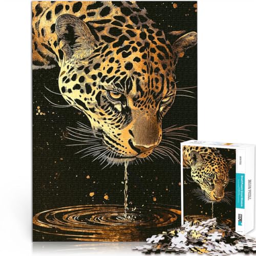 1000-Teile-Puzzles für Erwachsene “Leoparden-Trinkwasser” Aus Karton,für und ab 14 Jahren Puzzle für Lernspiel zum Geburtstag und Weihnachten。Größe:38x52cm/14.9x20.4Zoll 1000-Teile-Puzzles für Erwachsene “Leoparden-Trinkwasser” Aus Karton,für und ab 14 Jahren Puzzle für Lernspiel zum Geburtstag und Weihnachten。Größe:38x52cm/14.9x20.4Zoll von KGUHVFTK