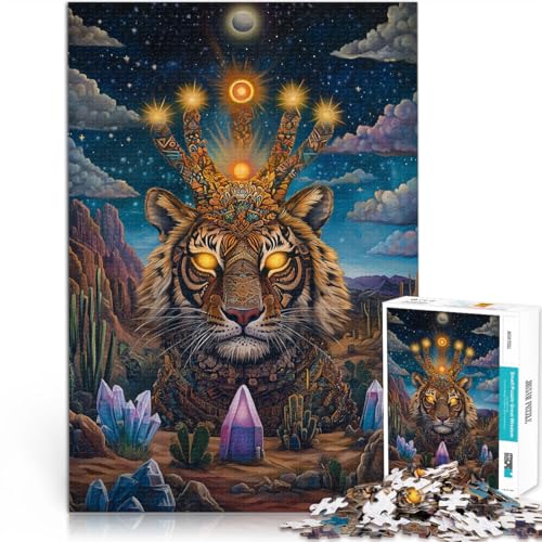 1000 Teile Puzzles für Erwachsene Puzzles Geschenke “Fantasie-Tiger-Totem” Aus Karton,ab 14 Jahren Stressabbau Einzigartige Wohndekorationen und Geschenke。Größe:38x52cm/14.9x20.4Zoll 1000 Teile Puzzles für Erwachsene Puzzles Geschenke “Fantasie-Tiger-Totem” Aus Karton,ab 14 Jahren Stressabbau Einzigartige Wohndekorationen und Geschenke。Größe:38x52cm/14.9x20.4Zoll von KGUHVFTK