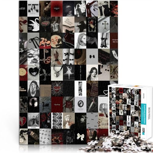 1000 Teile Puzzles für Erwachsene Puzzles Geschenke “Femme Fatale Mosaik” Aus Karton，Geeignet für Personen ab 14 Jahren für die Heimdekoration Geschenke für Freunde und Familie。Größe：26x38cm von KGUHVFTK