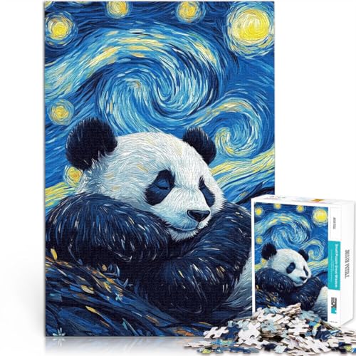 1000 Teile Puzzles für Erwachsene Puzzles Geschenke “Panda Sternennacht” Aus Karton,ab 14 Jahren Spiel Wanddekoration Tolle Geschenke und Spielzeuge。Größe:38x52cm/14.9x20.4Zoll 1000 Teile Puzzles für Erwachsene Puzzles Geschenke “Panda Sternennacht” Aus Karton,ab 14 Jahren Spiel Wanddekoration Tolle Geschenke und Spielzeuge。Größe:38x52cm/14.9x20.4Zoll von KGUHVFTK