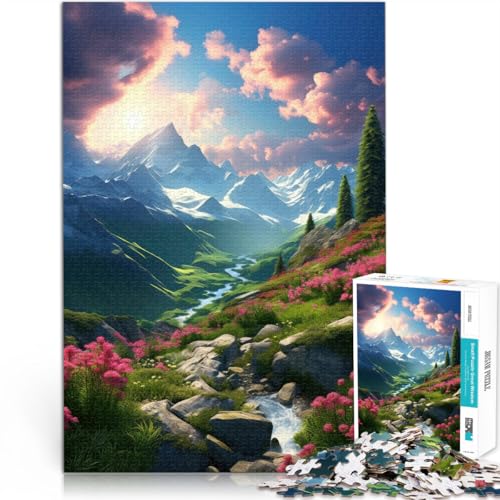 1000 Teile für Geschenke für Erwachsene “Berge - Blütengipfel” Aus Karton,für und ab 14 Jahren Heimdekorationsspiel Geeignet 。Größe:38x52cm/14.9x20.4Zoll 1000 Teile für Geschenke für Erwachsene “Berge - Blütengipfel” Aus Karton,für und ab 14 Jahren Heimdekorationsspiel Geeignet 。Größe:38x52cm/14.9x20.4Zoll von KGUHVFTK
