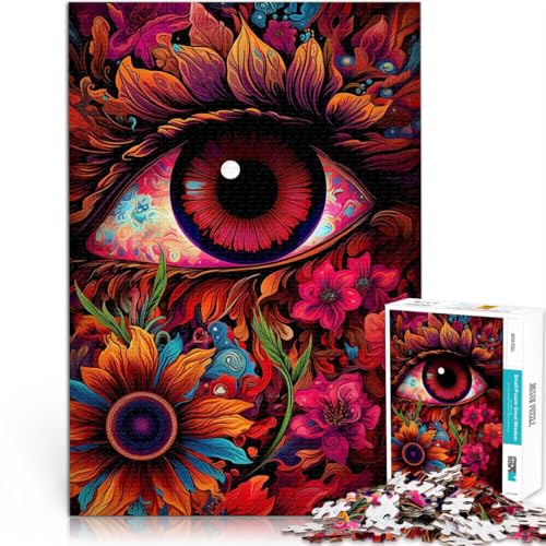 1000 Teile für Geschenke für Erwachsene “Psychedelische Augenblumen” Aus Karton,ab 14 Jahren Urlaub zu Hause: Zeit totschlagen Künstlersammlung, Bildende Kunst。Größe:38x52cm/14.9x20.4Zoll 1000 Teile für Geschenke für Erwachsene “Psychedelische Augenblumen” Aus Karton,ab 14 Jahren Urlaub zu Hause: Zeit totschlagen Künstlersammlung, Bildende Kunst。Größe:38x52cm/14.9x20.4Zoll von KGUHVFTK