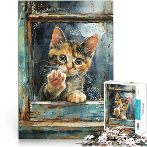 1000-teilige Puzzles für Erwachsene “Aquarell Katze Tier” Aus Karton,ab 14 Jahren Intellektuelles Dekompressions-Lernspielzeug Es eignet ganze Familie。 1000-teilige Puzzles für Erwachsene “Aquarell Katze Tier” Aus Karton,ab 14 Jahren Intellektuelles Dekompressions-Lernspielzeug Es eignet ganze Familie。 von KGUHVFTK