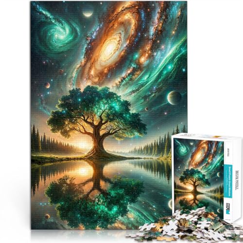 1000-teilige Puzzles für Erwachsene “Hain der kosmischen Unendlichkeit” Aus Karton，Geeignet für Kinder ab 14 Jahren Heimdekorationsspiel Geeignet 。Größe：26x38cm von KGUHVFTK