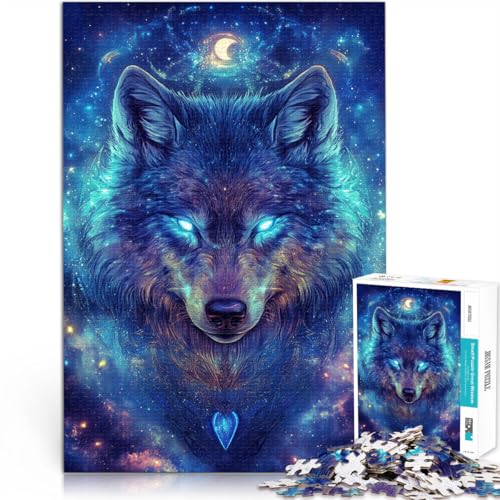 1000-teilige Puzzles für Erwachsene “Im Dunkeln Wolf” Aus Karton,für 14+ Spielzeug für die ganze Familie Einzigartige Wohndekorationen und Geschenke。Größe:38x52cm/14.9x20.4Zoll 1000-teilige Puzzles für Erwachsene “Im Dunkeln Wolf” Aus Karton,für 14+ Spielzeug für die ganze Familie Einzigartige Wohndekorationen und Geschenke。Größe:38x52cm/14.9x20.4Zoll von KGUHVFTK