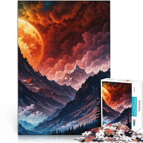 1000-teilige Puzzles für Erwachsene “Mondlicht in den Bergen” Aus Karton,Geeignet für Kinder ab 14 Jahren Lernspiele Verbesserung der Liebe zwischen Paaren。Größe:26x38cm/10.2x14.9Zoll 1000-teilige Puzzles für Erwachsene “Mondlicht in den Bergen” Aus Karton,Geeignet für Kinder ab 14 Jahren Lernspiele Verbesserung der Liebe zwischen Paaren。Größe:26x38cm/10.2x14.9Zoll von KGUHVFTK