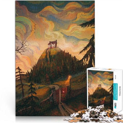 1000-teilige Puzzles für Erwachsene “Nach dem großen Tor” Aus Karton，für 14+ Wanddekoration Spiele Spielzeug Geschenk。Größe：26x38cm/10.2x14.9Zoll von KGUHVFTK