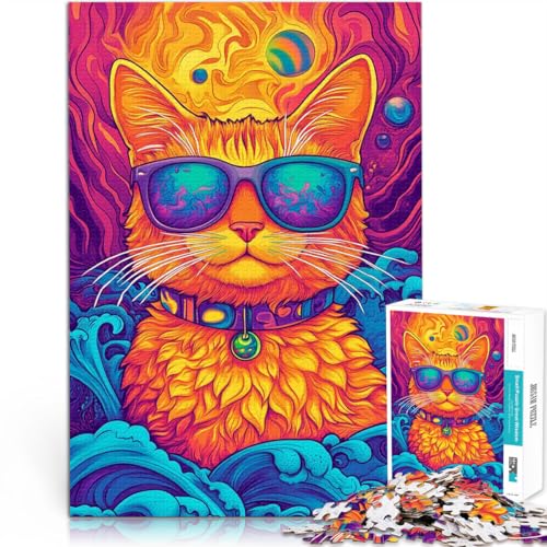 1000-teilige Puzzles für Erwachsene “Psychedelisches Katzenporträt” Aus Karton,ab 14 Jahren Herausforderndes Spielzeug Geburtstagsgeschenk。Größe:26x38cm/10.2x14.9Zoll 1000-teilige Puzzles für Erwachsene “Psychedelisches Katzenporträt” Aus Karton,ab 14 Jahren Herausforderndes Spielzeug Geburtstagsgeschenk。Größe:26x38cm/10.2x14.9Zoll von KGUHVFTK