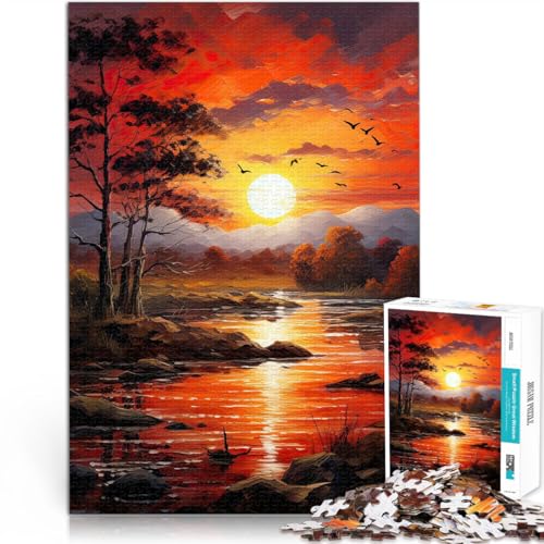 1000-teilige Puzzles für Erwachsene “ Sonnenuntergangslandschaft” Aus Karton,ab 14 Jahren Familienaktivitäten Geburtstagsgeschenk。Größe:38x52cm/14.9x20.4Zoll 1000-teilige Puzzles für Erwachsene “ Sonnenuntergangslandschaft” Aus Karton,ab 14 Jahren Familienaktivitäten Geburtstagsgeschenk。Größe:38x52cm/14.9x20.4Zoll von KGUHVFTK