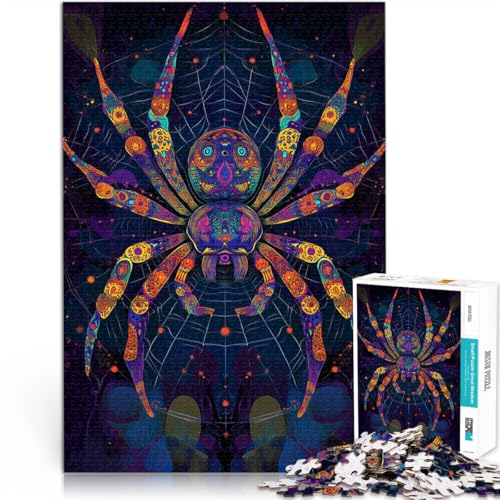 1000-teilige Puzzles für Erwachsene “Spinne” Aus Karton，ab 14 Jahren Entspannende Spiele Geburtstagsgeschenk。Größe：38x52cm/14.9x20.4Zoll von KGUHVFTK