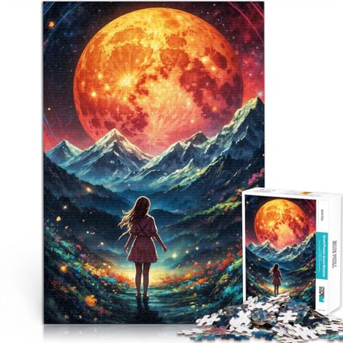 1000-teilige Puzzles für Erwachsene “Sternenlichttraum” Aus Karton，ab 14 Jahren DIY-Lernspiele Wanddekoration Einzigartige Geschenke zum Geburtstag und zu Weihnachten。Größe：26x38cm/10.2x14.9Zoll von KGUHVFTK