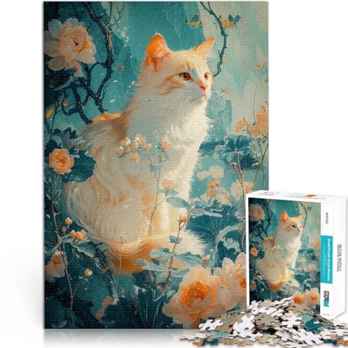 1000-teilige Puzzles für Erwachsene und Jugendliche “Katze und Blume” Aus Karton,ab 14 Jahren Wanddekoration Angeboten als Geschenk für die ganze Familie。Größe:26x38cm/10.2x14.9Zoll 1000-teilige Puzzles für Erwachsene und Jugendliche “Katze und Blume” Aus Karton,ab 14 Jahren Wanddekoration Angeboten als Geschenk für die ganze Familie。Größe:26x38cm/10.2x14.9Zoll von KGUHVFTK