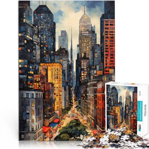 1000-teilige Puzzles für Erwachsene und Jugendliche “New York” Aus Karton,für und ab 14 Jahren Pädagogisches Spielzeug zum Lernen Geschenke zum 。Größe:26x38cm 1000-teilige Puzzles für Erwachsene und Jugendliche “New York” Aus Karton,für und ab 14 Jahren Pädagogisches Spielzeug zum Lernen Geschenke zum 。Größe:26x38cm von KGUHVFTK