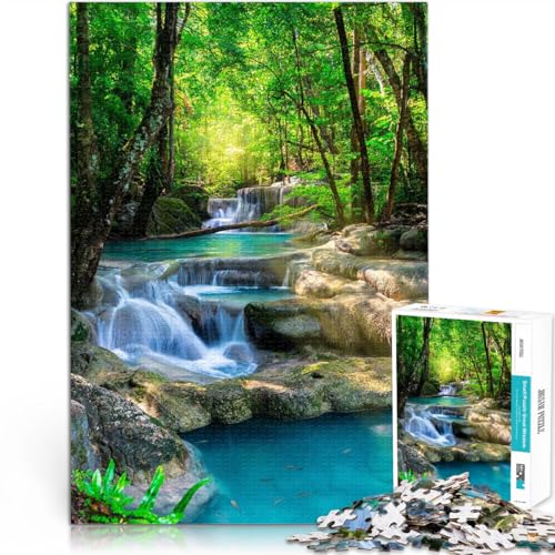 1000-teilige Puzzles für Erwachsene und Jugendliche “Wasserfall” Aus Karton，ab 14 Jahren Spielzeug Geschenke für Freunde und Familie。Größe：26x38cm/10.2x14.9Zoll von KGUHVFTK