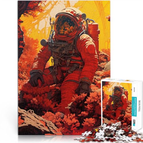 1000-teiliges Puzzle für Erwachsene “Astronaut im Blumenfeld” Aus Holz,ab 14 Jahren pädagogisches Lernen tolles Größe:50x75cm/19.6x29.5Zoll 1000-teiliges Puzzle für Erwachsene “Astronaut im Blumenfeld” Aus Holz,ab 14 Jahren pädagogisches Lernen tolles Größe:50x75cm/19.6x29.5Zoll von KGUHVFTK