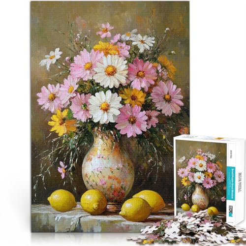 1000-teiliges Puzzle für Erwachsene “Blumenstillleben” Aus Holz,Geeignet für Personen ab 14 Jahren Anti-Stress-Familienspiel schwierige Herausforderung Geschenk zum Geburtstag。Größe:50x75cm 1000-teiliges Puzzle für Erwachsene “Blumenstillleben” Aus Holz,Geeignet für Personen ab 14 Jahren Anti-Stress-Familienspiel schwierige Herausforderung Geschenk zum Geburtstag。Größe:50x75cm von KGUHVFTK