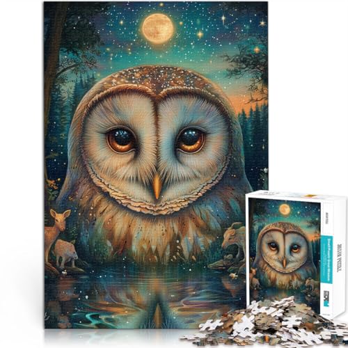 1000-teiliges Puzzle für Erwachsene “Farbgemälde Eule” Aus Karton,ab 14 Jahren Stressabbau Schwierige Herausforderung Weihnachts- und Geburtstagsgeschenke。Größe:26x38cm/10.2x14.9Zoll 1000-teiliges Puzzle für Erwachsene “Farbgemälde Eule” Aus Karton,ab 14 Jahren Stressabbau Schwierige Herausforderung Weihnachts- und Geburtstagsgeschenke。Größe:26x38cm/10.2x14.9Zoll von KGUHVFTK