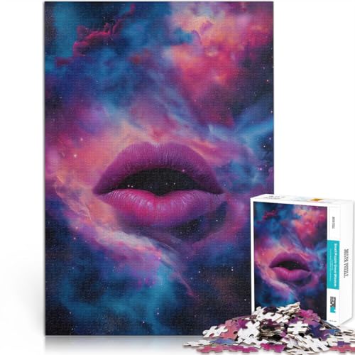 1000-teiliges Puzzle für Erwachsene “Kosmische Lippen” Aus Karton,Geeignet für Kinder ab 14 Jahren Herausforderndes Spiel Familienspiele Weihnachten Geburtstagsgeschenke。Größe:26x38cm/10.2x14.9Zoll 1000-teiliges Puzzle für Erwachsene “Kosmische Lippen” Aus Karton,Geeignet für Kinder ab 14 Jahren Herausforderndes Spiel Familienspiele Weihnachten Geburtstagsgeschenke。Größe:26x38cm/10.2x14.9Zoll von KGUHVFTK