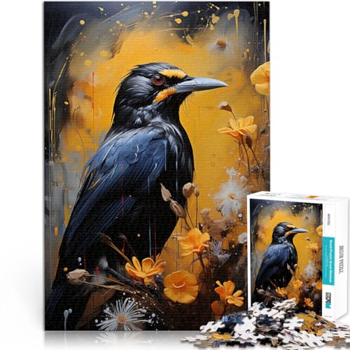 1000-teiliges Puzzle für Erwachsene “Krähe” Aus Karton,ab 14 Jahren Spielzeug 。Größe:38x52cm/14.9x20.4Zoll 1000-teiliges Puzzle für Erwachsene “Krähe” Aus Karton,ab 14 Jahren Spielzeug 。Größe:38x52cm/14.9x20.4Zoll von KGUHVFTK