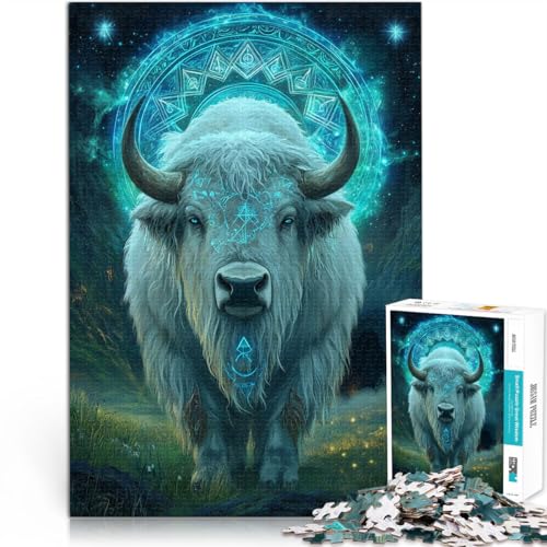 1000-teiliges Puzzle für Erwachsene “Mythisches Tier Bulle” Aus Karton,Geeignet für Kinder ab 14 Jahren Familienspiel für und Künstlersammlung, Bildende Kunst。Größe:26x38cm/10.2x14.9Zoll 1000-teiliges Puzzle für Erwachsene “Mythisches Tier Bulle” Aus Karton,Geeignet für Kinder ab 14 Jahren Familienspiel für und Künstlersammlung, Bildende Kunst。Größe:26x38cm/10.2x14.9Zoll von KGUHVFTK