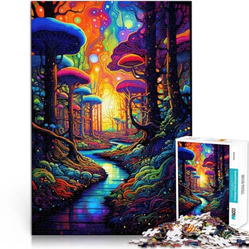 1000-teiliges Puzzle für Erwachsene “ Psychedelischer Wald” Aus Karton,ab 14 Jahren Intellektuelles Dekompressions-Lernspielzeug Geschenk - Herausforderndes Spiel。Größe:38x52cm/14.9x20.4Zoll 1000-teiliges Puzzle für Erwachsene “ Psychedelischer Wald” Aus Karton,ab 14 Jahren Intellektuelles Dekompressions-Lernspielzeug Geschenk - Herausforderndes Spiel。Größe:38x52cm/14.9x20.4Zoll von KGUHVFTK