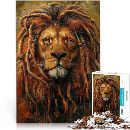 1000-teiliges Puzzle für Erwachsene “Rastafari Löwe Jamaika” Aus Karton,für und ab 14 Jahren Lernspiele Lustiges Geschenk für die ganze Familie。Größe:26x38cm/10.2x14.9Zoll 1000-teiliges Puzzle für Erwachsene “Rastafari Löwe Jamaika” Aus Karton,für und ab 14 Jahren Lernspiele Lustiges Geschenk für die ganze Familie。Größe:26x38cm/10.2x14.9Zoll von KGUHVFTK