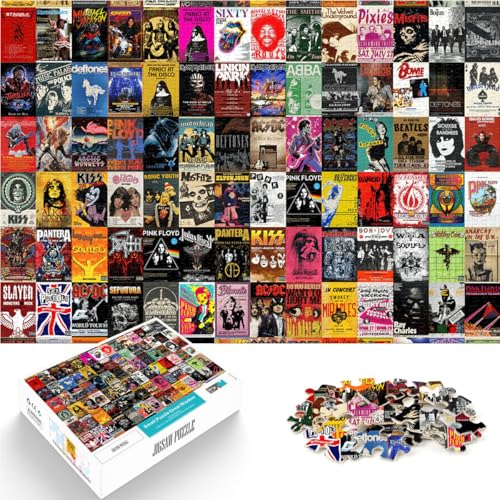 1000-teiliges Puzzle für Erwachsene “Retro-Plakat-Spleißkunst” Aus Karton,ab 14 Jahren Lernspiel Tolles Geschenk。Größe:38x52cm/14.9x20.4Zoll 1000-teiliges Puzzle für Erwachsene “Retro-Plakat-Spleißkunst” Aus Karton,ab 14 Jahren Lernspiel Tolles Geschenk。Größe:38x52cm/14.9x20.4Zoll von KGUHVFTK