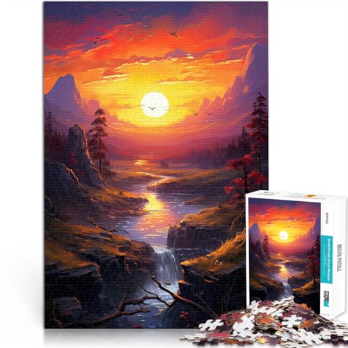 1000-teiliges Puzzle für Erwachsene “ Sonnenuntergangslandschaft” Aus Karton,ab 14 Jahren DIY-Spielzeug Geburtstagsgeschenke。Größe:38x52cm/14.9x20.4Zoll 1000-teiliges Puzzle für Erwachsene “ Sonnenuntergangslandschaft” Aus Karton,ab 14 Jahren DIY-Spielzeug Geburtstagsgeschenke。Größe:38x52cm/14.9x20.4Zoll von KGUHVFTK