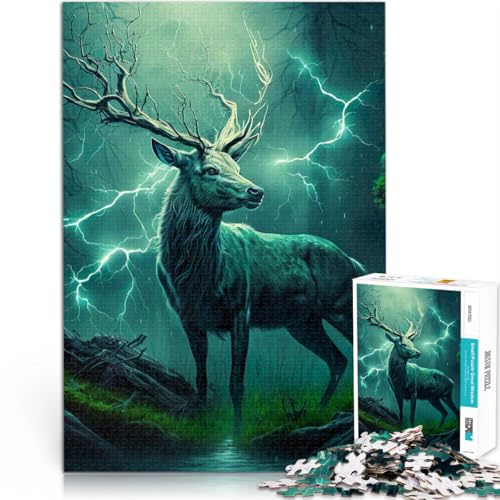 1000-teiliges Puzzle für Erwachsene “Verzauberter Hirsch im Sturm” Aus Karton,für Kinder ab 14 Jahren Interessante Stressreduzierung Familienspiele Weihnachten Geburtstagsgeschenke。Größe:26x38cm 1000-teiliges Puzzle für Erwachsene “Verzauberter Hirsch im Sturm” Aus Karton,für Kinder ab 14 Jahren Interessante Stressreduzierung Familienspiele Weihnachten Geburtstagsgeschenke。Größe:26x38cm von KGUHVFTK