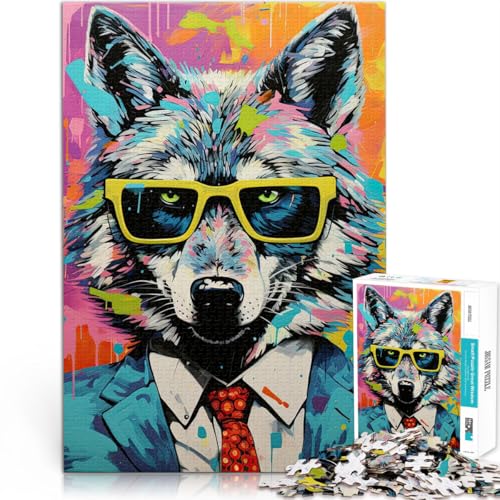 1000-teiliges Puzzle für Erwachsene “Wolf Popart Portrait” Aus Holz,für 14+ Für Familienspaß und Spieleabende tolles Geschenk。Größe:50x75cm/19.6x29.5Zoll 1000-teiliges Puzzle für Erwachsene “Wolf Popart Portrait” Aus Holz,für 14+ Für Familienspaß und Spieleabende tolles Geschenk。Größe:50x75cm/19.6x29.5Zoll von KGUHVFTK