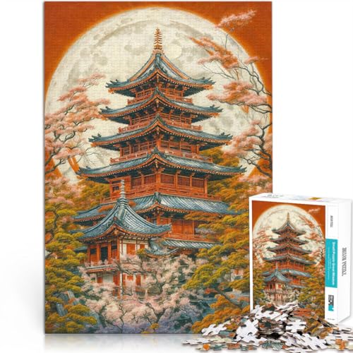 2000-Teile-Puzzle für Erwachsene “Japanischer Tempel” Aus Karton，ab 14 Jahren Geschenke zur Heimdekoration Geschenkspielzeug。Größe：70x100cm/27.5x39.3Zoll von KGUHVFTK