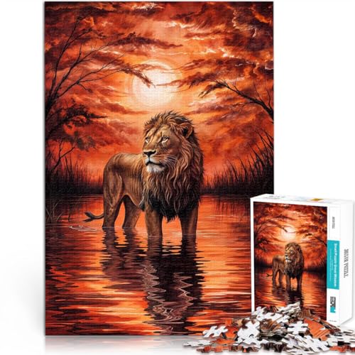 2000-Teile-Puzzle für Erwachsene “Löwe malt Sonnenaufgang” Aus Karton,Geeignet für Kinder ab 14 Jahren Schwierig und herausfordernd Lustiges Geschenk für die ganze Familie。Größe:70x100cm/27.5x39.3Zoll 2000-Teile-Puzzle für Erwachsene “Löwe malt Sonnenaufgang” Aus Karton,Geeignet für Kinder ab 14 Jahren Schwierig und herausfordernd Lustiges Geschenk für die ganze Familie。Größe:70x100cm/27.5x39.3Zoll von KGUHVFTK