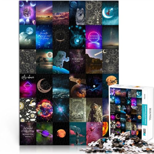 2000-Teile-Puzzle für Erwachsene “ Planeten-Mosaikkunst” Aus Karton，ab 14 Jahren Praktisches Spiel Tolle Geschenke und Spielzeuge。Größe：70x100cm/27.5x39.3Zoll von KGUHVFTK