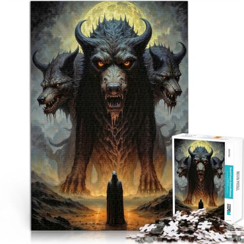 2000-Teile-Puzzle für Erwachsene “Wächter des Höllentors” Aus Karton，ab 14 Jahren Herausforderndes Spielzeug Geeignet 。Größe：70x100cm/27.5x39.3Zoll von KGUHVFTK