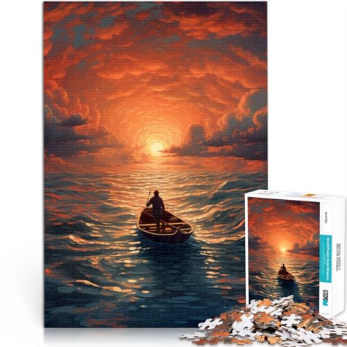 2000-Teile-Puzzle für Teenager “einsamer Wanderer” Aus Karton，ab 14 Jahren Intellektuelles Dekompressions-Lernspielzeug Geburtstagsgeschenk。Größe：70x100cm/27.5x39.3Zoll von KGUHVFTK