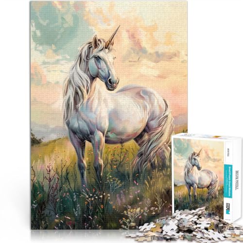 2000-Teile-Puzzles für Erwachsene “Majestätisches Einhorn” Aus Karton，ab 14 Jahren DIY-Lernspiele Tolle Geschenke und Spielzeuge。Größe：70x100cm/27.5x39.3Zoll von KGUHVFTK