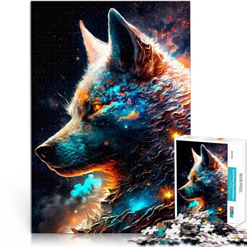 2000 Teile für Geschenke für Erwachsene “Wolf Space” Aus Karton，ab 14 Jahren Intellektuelles Spiel Geburtstagsgeschenk。Größe：70x100cm/27.5x39.3Zoll von KGUHVFTK