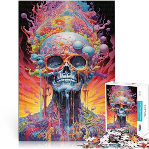 2000-teilige Puzzles für Erwachsene und Jugendliche “ Trippy Art” Aus Karton，Geeignet für Personen ab 14 Jahren Pädagogisches Spielzeug zum Lernen Wunschliste mit dem Weihnachtsmann。Größe：70x100cm von KGUHVFTK