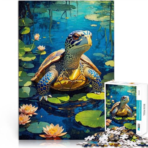2000-teiliges Puzzle “Schildkröte Aquarell Tier” Aus Karton，Geeignet für Personen ab 14 Jahren mit vollständig miteinander verbundenen Stücken beliebiger Form Weihnachtsspiel Geschenke。 von KGUHVFTK